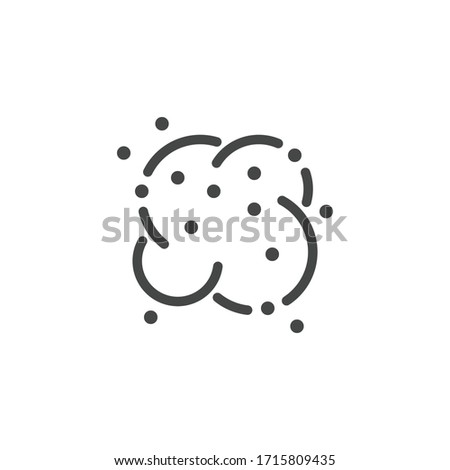 Premium Icon of Dust Cloud. Custom Vector Pictogram for Web and App in Outline Style. 