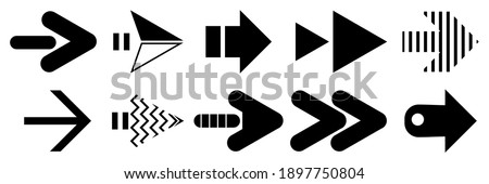 arrow direction symbol consists of ten shapes