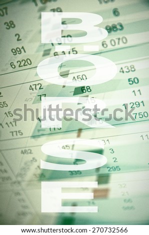 Ba A Rse Is Stock Exchange On The German Language Stock Images Page Everypixel