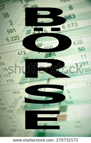 BÃ?Â¶rse is stock exchange on the German language