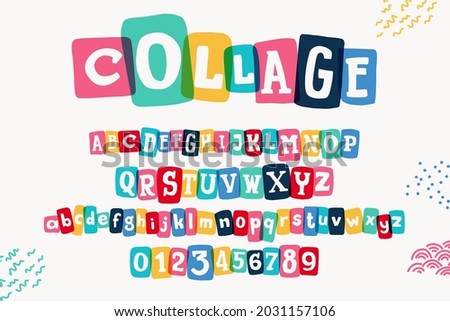 Typewriter-inspired alphabet with bold slab serif symbols in colorful frames. Hand-drawn style font for cool lettering with multiply effects, sale stickers, or blog headlines.