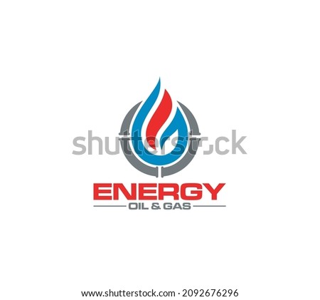 Oil and gas logo is energy, liquid, lubricant, diesel, petrol, gasoline, fuel, pipeline, plumbing, business and company logo.