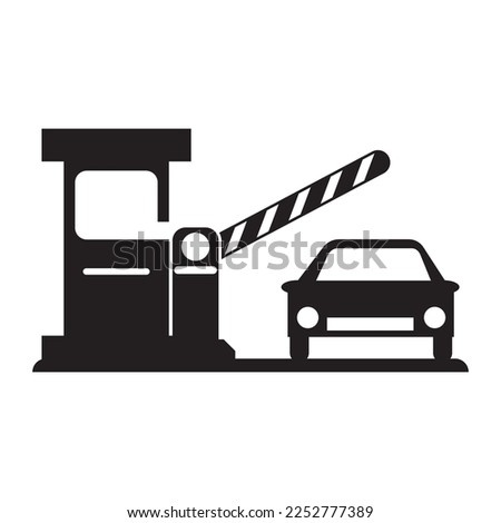 gate or toll road icon,illustration design template