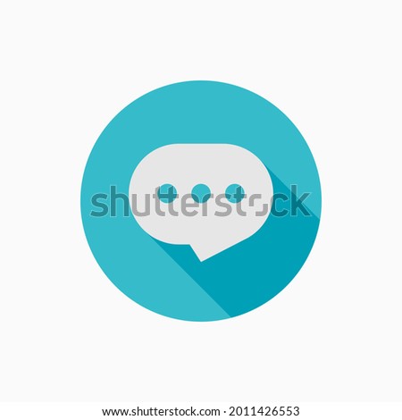 Message icon. Message vector icon illustration. Message Vector Design on White Background. Message icon simple. Flat design style. Chat, talk, chatting, comment, communication icon.
