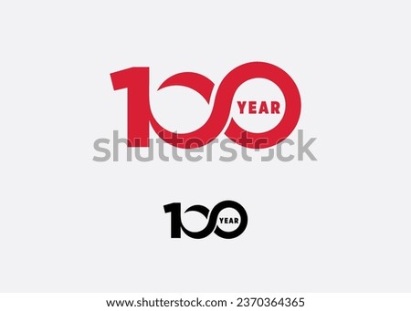 100 Year Anniversary Vector Logo Design