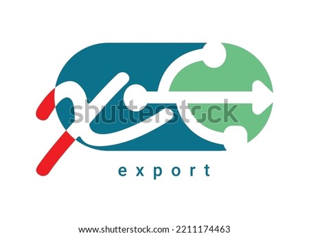 Export Logo, Logo template to create a cool logo as your identity, to illustrate how your spirit stands and develop plans for the future