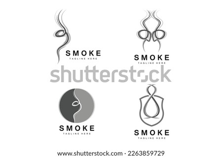 Steam Steam Logo Vector Hot Evaporating Aroma. Smell Line Illustration, Cooking Steam Icon, Steam Train, Baking, Smoking