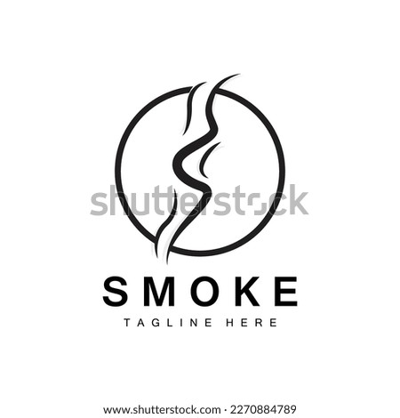 Steam Steam Logo Vector Hot Evaporating Aroma. Smell Line Illustration, Cooking Steam Icon, Steam Train, Baking, Smoking