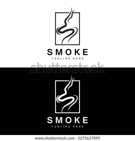 Steam Steam Logo Vector Hot Evaporating Aroma. Smell Line Illustration, Cooking Steam Icon, Steam Train, Baking, Smoking