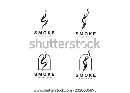 Steam Steam Logo Vector Hot Evaporating Aroma. Smell Line Illustration, Cooking Steam Icon, Steam Train, Baking, Smoking