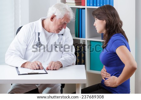 Unprofessional doctor\'s behavior on an appointment with female patient
