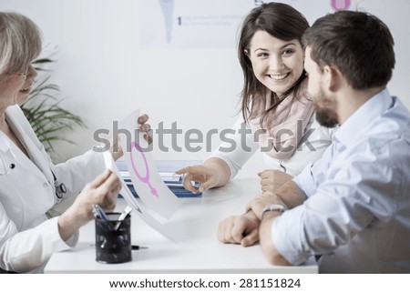 Married couple choosing the sex for in vitro baby