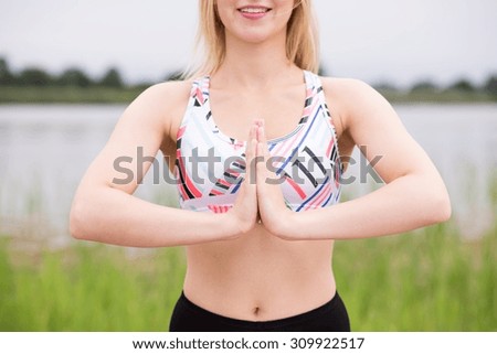 Image of girl improving balance of mind body and spirit