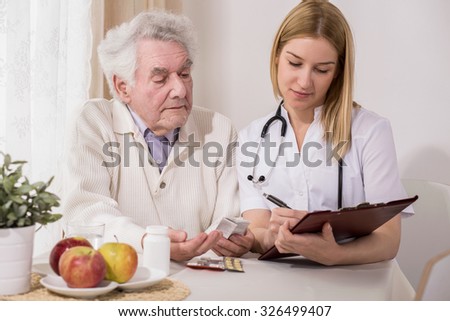 Photo of retired man on private medical consultation