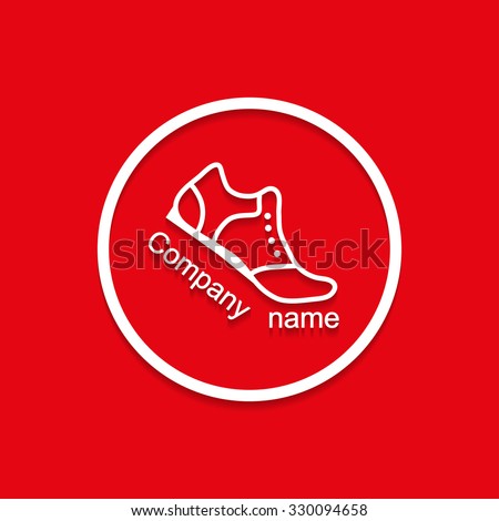 Logo sneakers with shadow bent flat  style