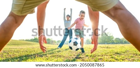 Similar – Image, Stock Photo Young mom playing with her baby in the sand