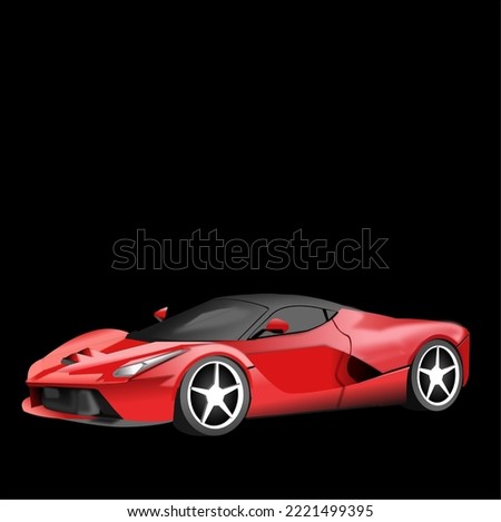 super car for high speed ferrary rich car expensive vector