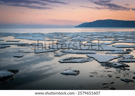 Similar – Image, Stock Photo Even more ice floes on the Hohenzollern Canal