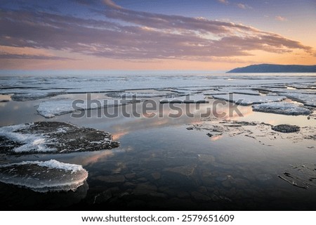 Similar – Image, Stock Photo Even more ice floes on the Hohenzollern Canal