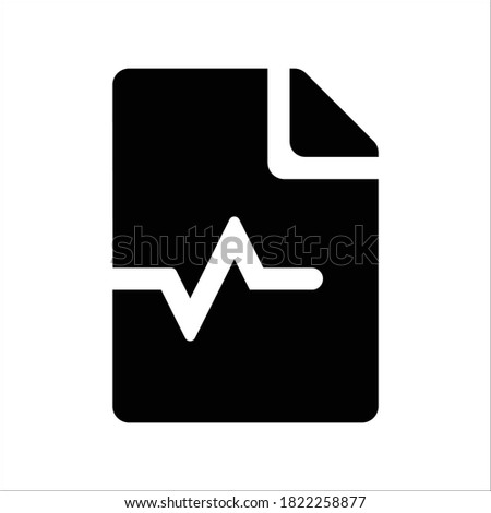 Medical alt File Document Vector icon