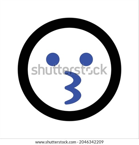 Kiss Beam Icon Emoji Emoticon Vector Icon
