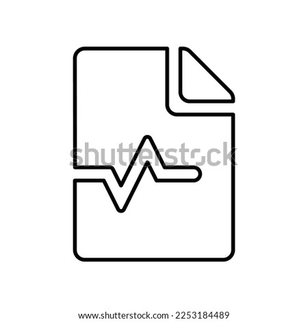 file medical alt Icon in Line Style