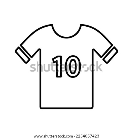 Sports jersey icon in Line Style