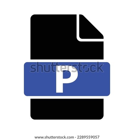 File Publisher Format Icon, Vector Graphics