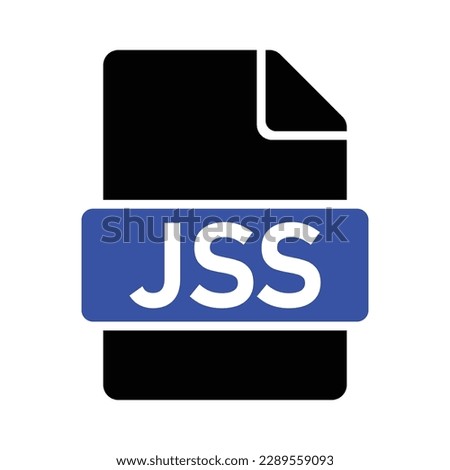 JSS File Format Icon, Vector Graphics