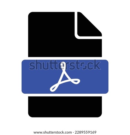 Acrobat File Icon, Vector Graphics