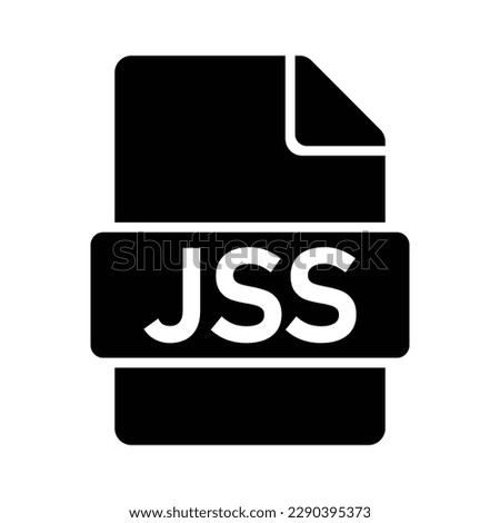 JSS File Format Icon, Vector Graphics