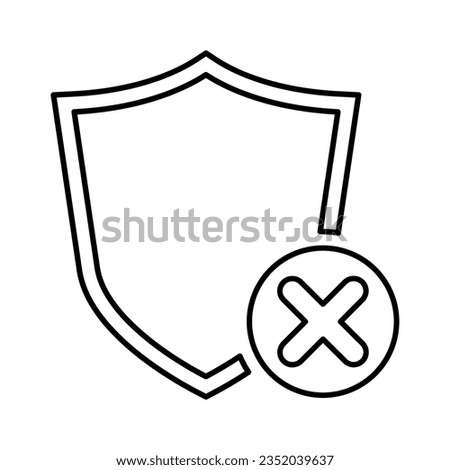 Remove Security Icon In Outline Style