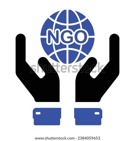 Ngo Organization Icon, Vector Graphics