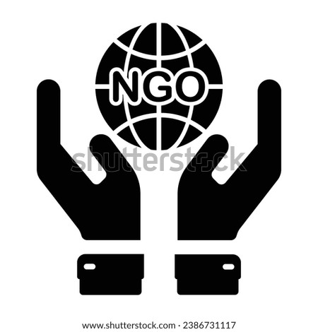 Ngo Organization Icon, Vector Graphics