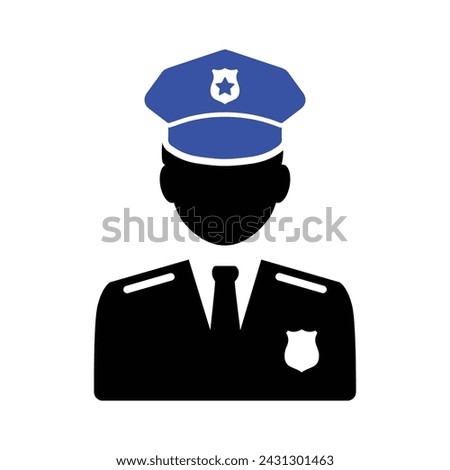 Police Officer Icon, Vector graphics