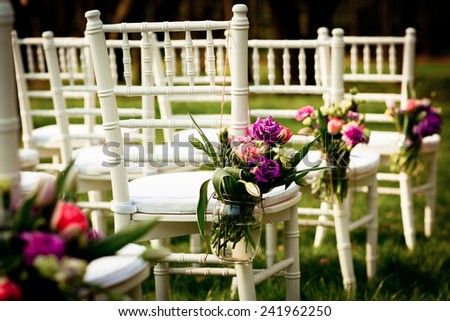 Beautiful wedding flower decorations