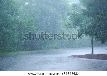 Similar – Image, Stock Photo summer rain Environment