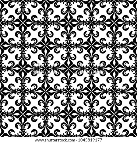 Lace-de-Luce (Lace of Lilies), delicate seamless pattern