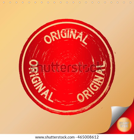 original rubber stamp with red color have porous and rough on gold how to make a paper seal