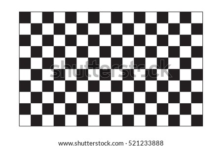 Checkered flag. Racing flag isolated on white.