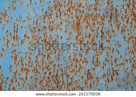 the surface of the metal plate damaged by rust texture background