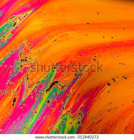Psychedelic soap bubble abstract background