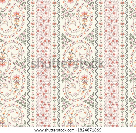 seamless paisley striped pattern with trend colors for bed linen .textiles, fabrics, greeting cards and scrapbooking,shawl