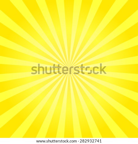 Yellow Shiny Starburst Background. Sunburst Abstract Texture.Vector ...