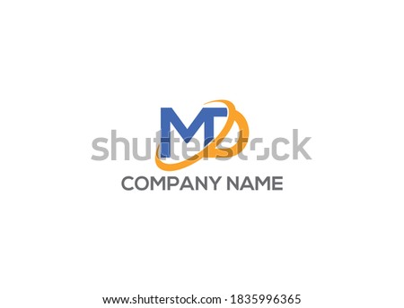 md initial logo design vector icon template eps file