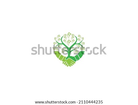 money tree Logo Design with Creative Modern vector icon template