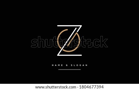 ZG,GZ ,Z G  Abstract Letters Logo Monogram Stok fotoğraf © 
