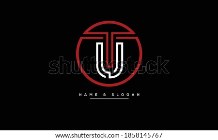 TU ,UT ,T ,U  Abstract letters logo monogram