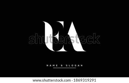 EA ,AE ,E ,A  Abstract Letters Logo monogram