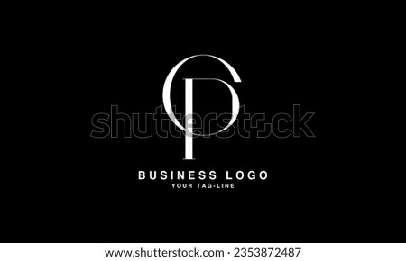 CP, PC, Abstract Letters Logo Monogram